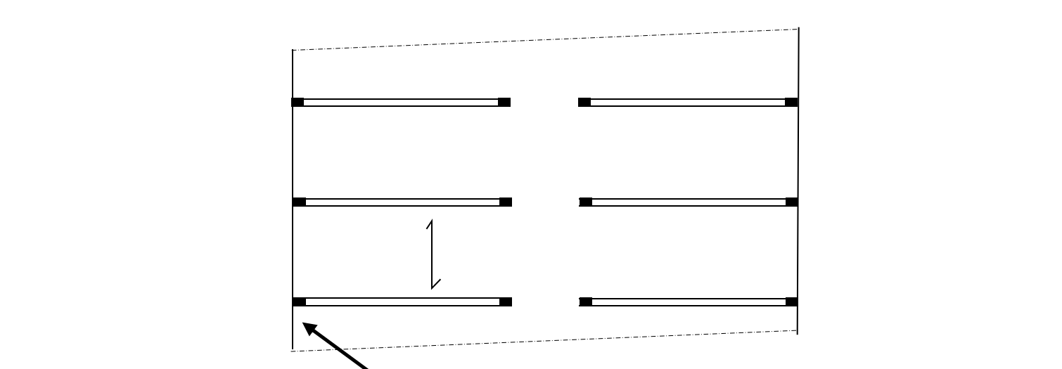 plan view of multi-storey frames