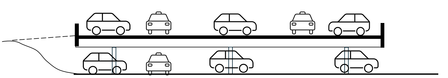 architectural section of the parking
