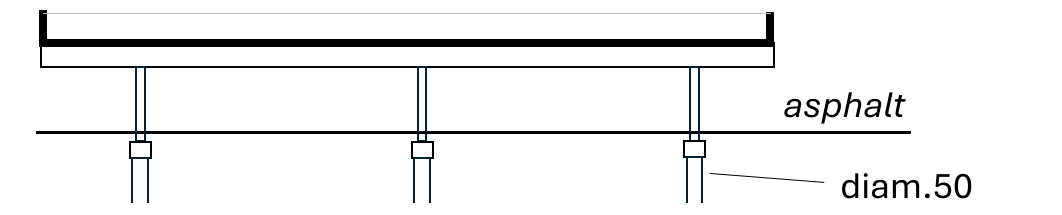 structural section of the parking